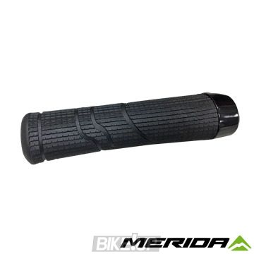 Гріпси Merida GRIPS/MERIDA EXPERT 33MM*W:140MM, BLACKWITH ALLOY CLAMP RING