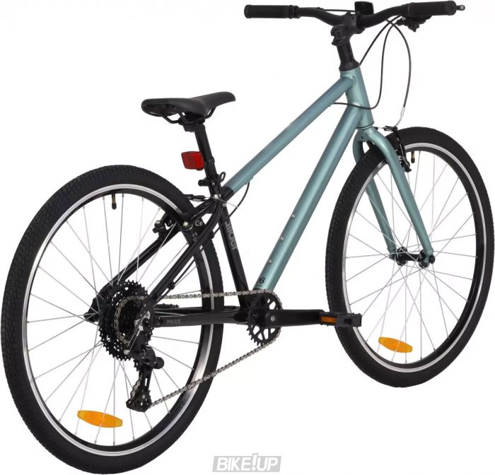 Велосипед 26" PRIDE Glider 6.1 2025 Чорний Блакитний