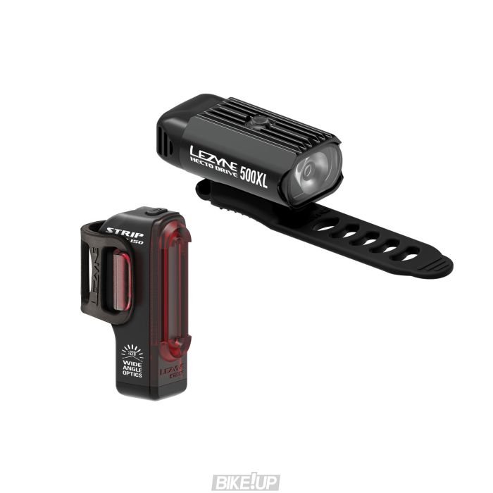 Комплект світла Lezyne HECTO DRIVE 500XL / STRIP PAIR Чорний/Чорний 500/150 люменівів Y13