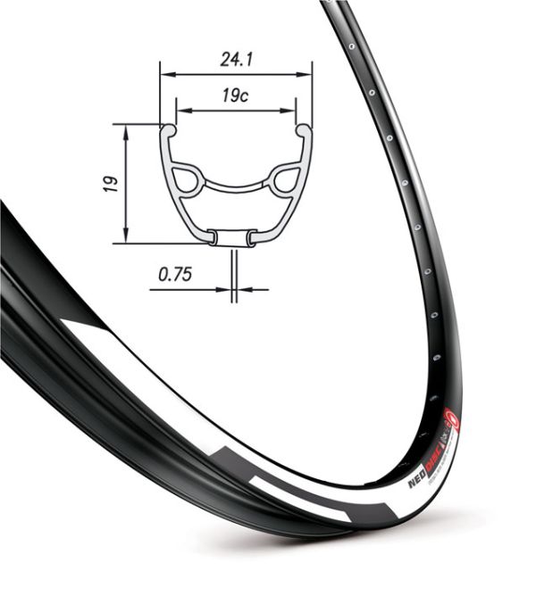 Обід Mach1 NEO DISC 26"  32 отв. для диск. торм, чорний, AV, 450g