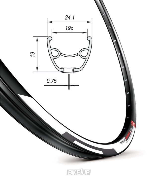 Обід Mach1 NEO DISC 26"  32 отв. для диск. торм, чорний, AV, 450g
