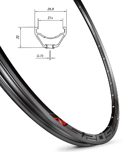 Обід Mach1 5.20 27,5" 32 отв. для диск. торм, TLR, пістон, чорний FV/Presta