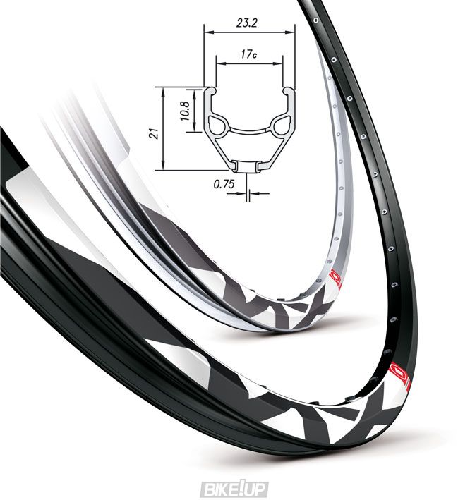 Обід Mach1 MX DISC 26" 32 отв, для диск. торм, чорний, AV 520гр.