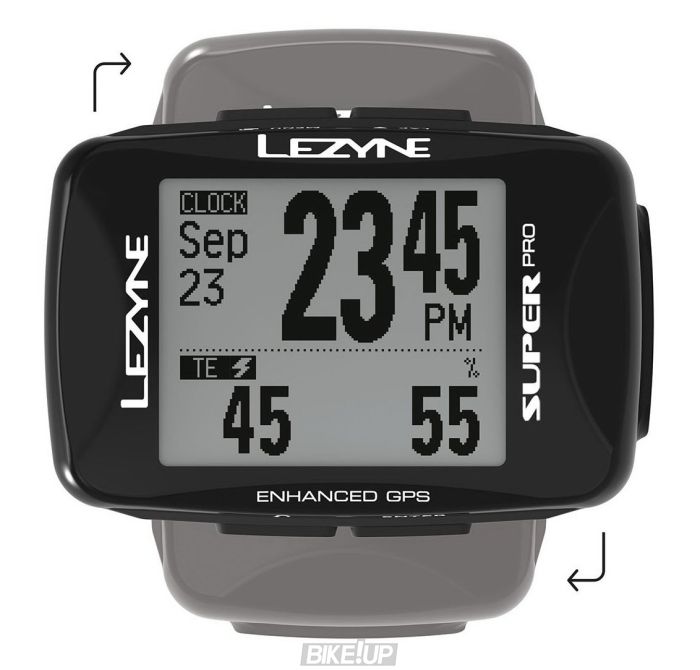 GPS компьютер Lezyne SUPER PRO GPS HR/ProSC LOADED Чорний Y14