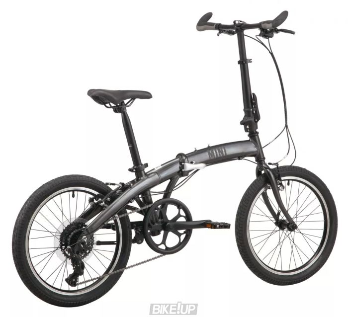 Велосипед складний 20" PRIDE Mini 8 Темно-Сірий
