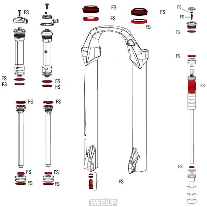 Сервісний набір RockShox SERVICE KIT FULL 30 GOLD SA