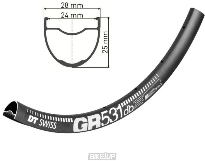 Обід DT SWISS GR 531 27X24 DISK BRAKE 32отв.