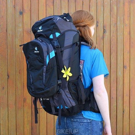 Рюкзак DEUTER Quantum 60+10 SL колір 7321 black-turquoise
