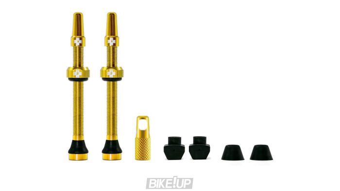вентилі для бескамерних коліс MUC-OFF 60mm золоті