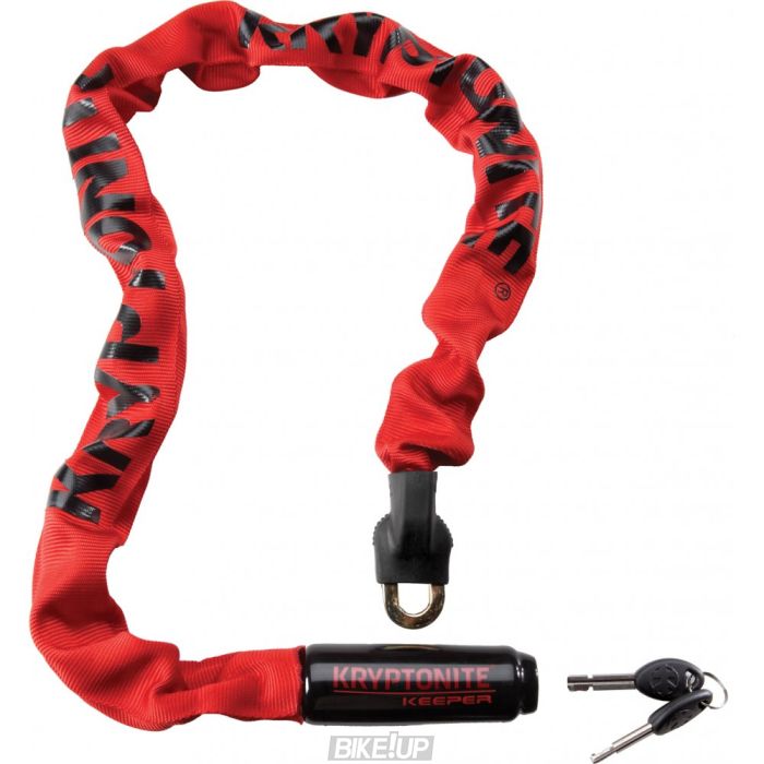 велозамок ланцюг KRYPTONITE KEEPER 785 INTEG 7x850 червоний замок із ключем