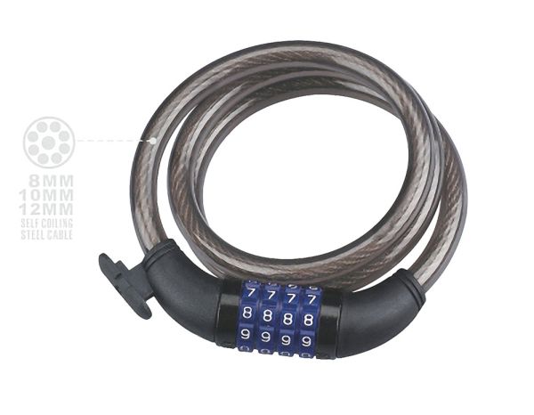 Замок NEKO-523-10 спираль код 10х1800мм