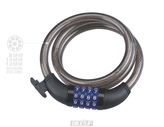 Замок NEKO-523-10 спираль код 10х1800мм