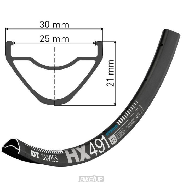 Обід DT SWISS HX 491 27x25 DISK BRAKE 32отв.