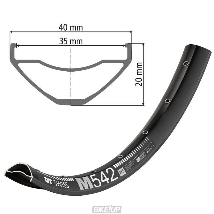 Обід DT SWISS M 542 27x35 DISK BRAKE 28отв.