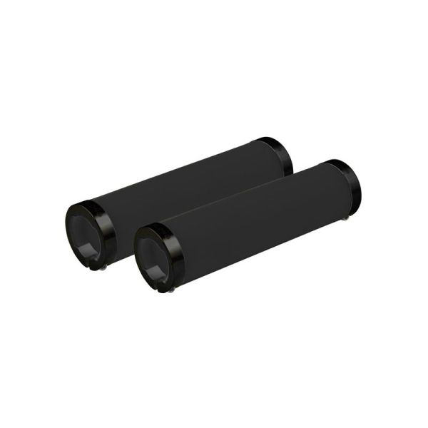 Ручки керма Longus FLUO замок, чорний