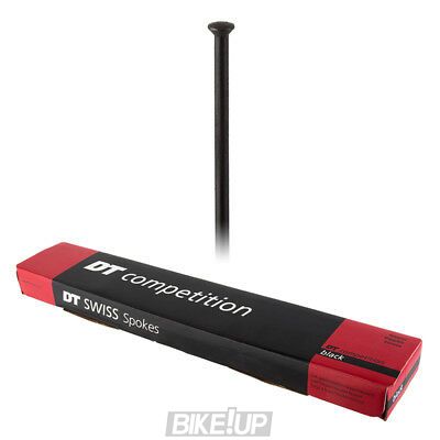 Шприхи DT Swiss Competition Race Straight pull 2.0/1.6/2.0 mm x 286mm Black (Чорний) 100шт