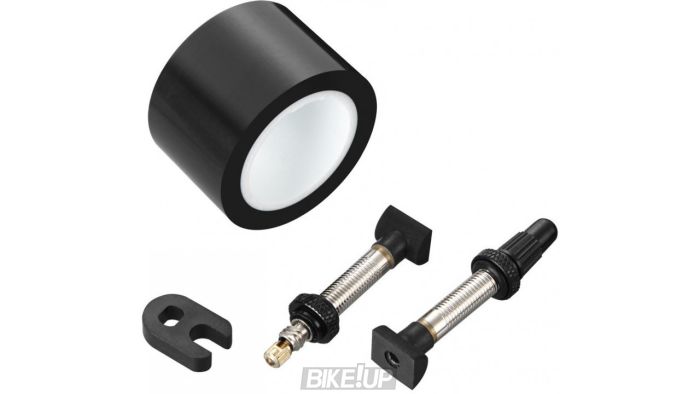 Комплект для бескамерки TUBELESS KIT TUBELESS UNI VALVE/TAPE KIT 32MM, 2RIMS