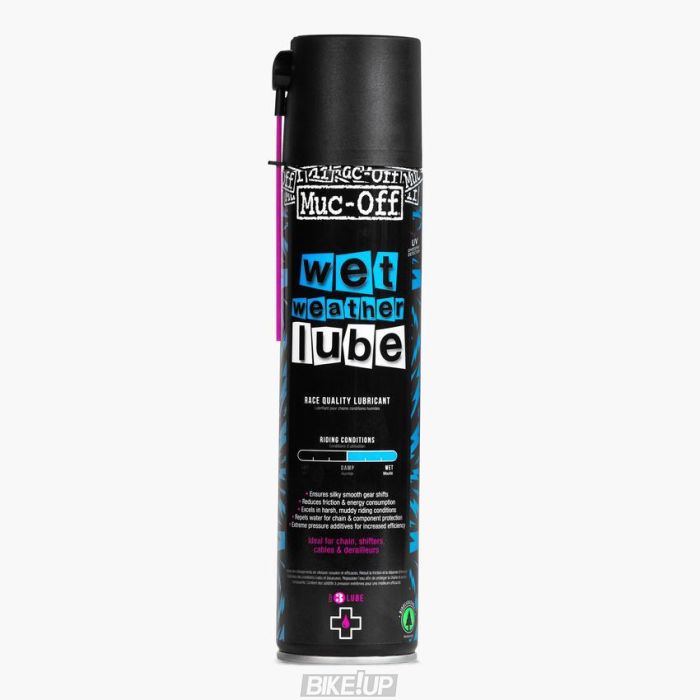 мастило для ланцюга MUC-OFF WET 400ml спрей