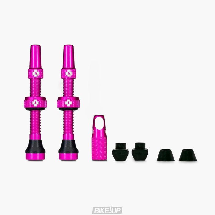 вентилі для бескамерних коліс MUC-OFF 60mm рожевий